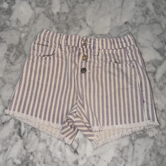 Zara Stylish Denim and Striped Shorts 3Y Bundle of 2 - Picture 2 of 9
